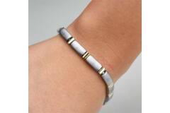 0371-02 Boccia Armband titanium bicolor