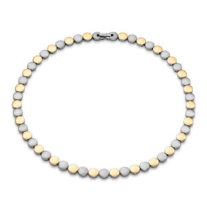 08079-02 Boccia schakelcollier titanium bicolor 45cm