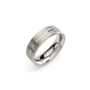 0101-07 Boccia ring titanium maat 52