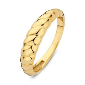 RE107487 Excellent Geelgouden torsring maat 56