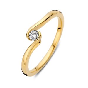 RG118207 Excellent Geelgouden ring 0.11 H-SI diamant maat 56