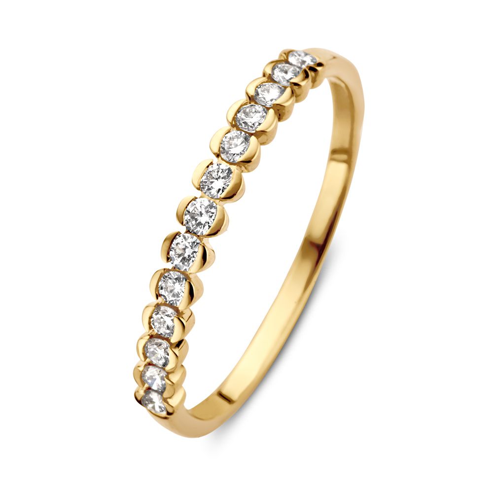 RG117228 Excellent Geelgouden ring 0.23 H-SI diamant maat 56