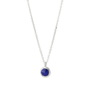 CS1386LL Campur zilveren collier Lapsis Lazuli