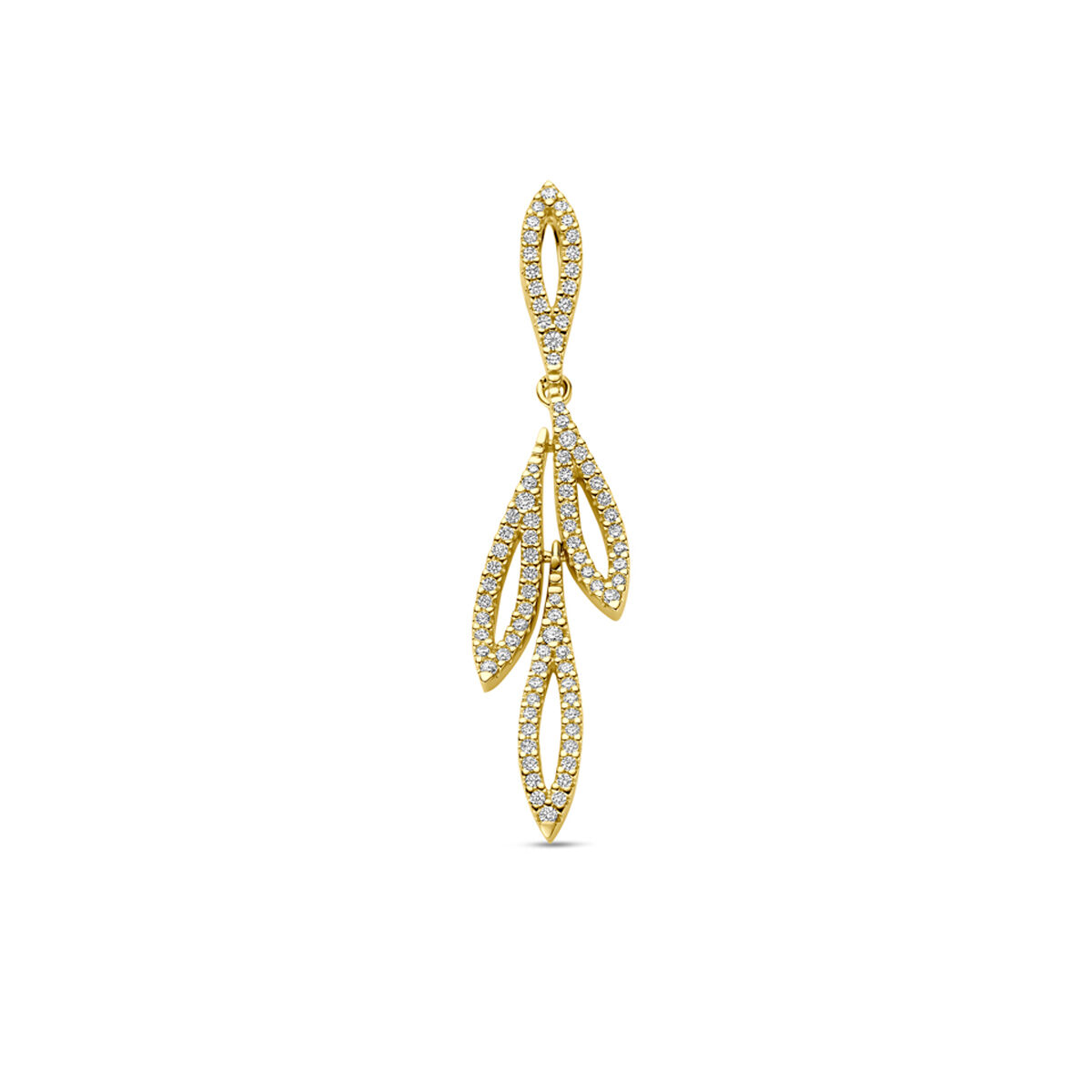 40.30377 KA Geelgouden 0.40 H-SI diamant hanger