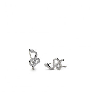 19018-A Lineargent zilveren oorknoppen zirkonia