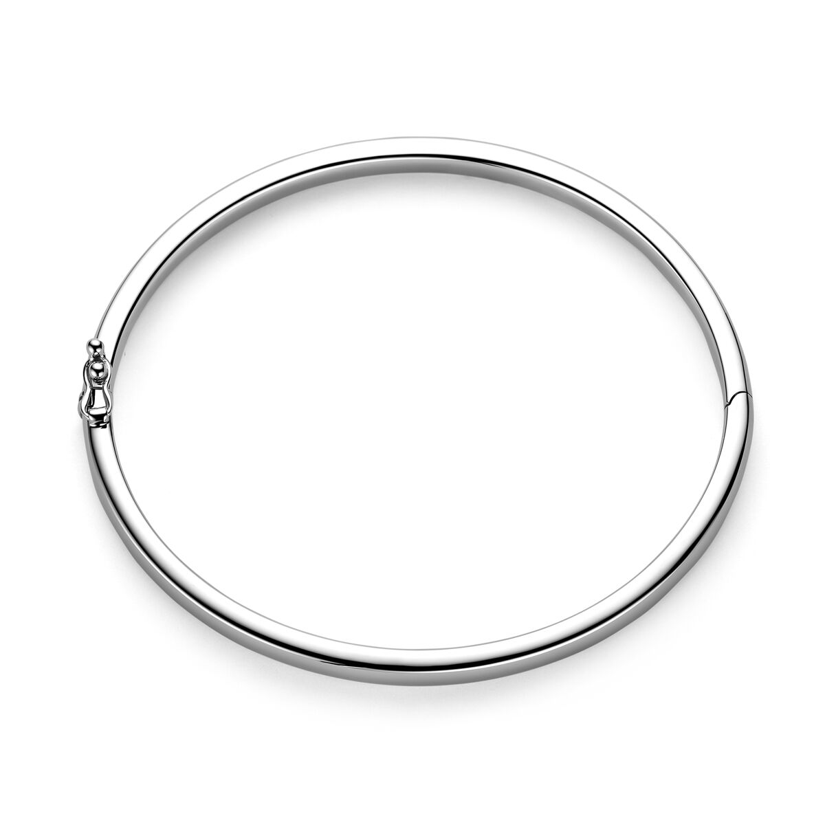 13.23915 KA Zilveren bangle bolle buis 60x5mm - Afbeelding 2