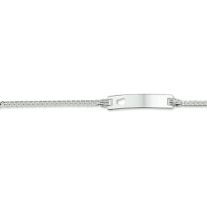 10.05628 KA Zilveren graveerarmband hart 11-13cm