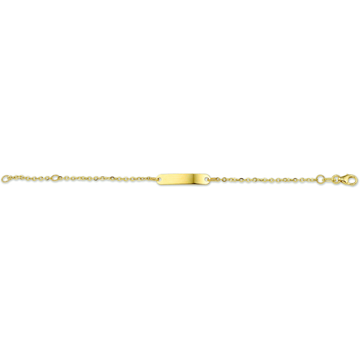 40.16127 Geelgouden graveerarmband anker 9-11cm - Afbeelding 2
