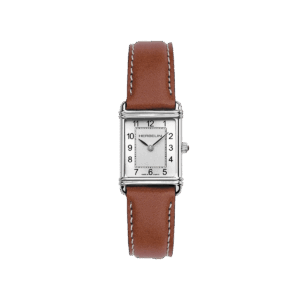 17478AP22GD Herbelin dameshorloge Art Deco staal leren band