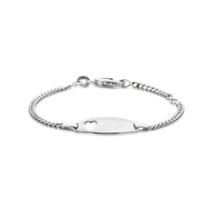10.21942 KA Zilveren graveerarmband hart 11-13cm
