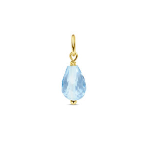 40.30824 KA Geelgouden hanger topaas Briolette