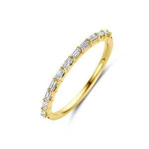 40.32175 KA Geelgouden ring Baguette Diamant 0.19ct H/SI maat 17.25