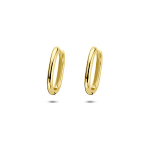 40.27991 KA Geelgouden klapoorringen paperclip geelgoud 15x2mm