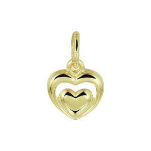 40.19924 KA Geelgouden hartjes hanger