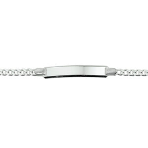 10.14750 KA Zilveren plaatarmband gourmette16 cm