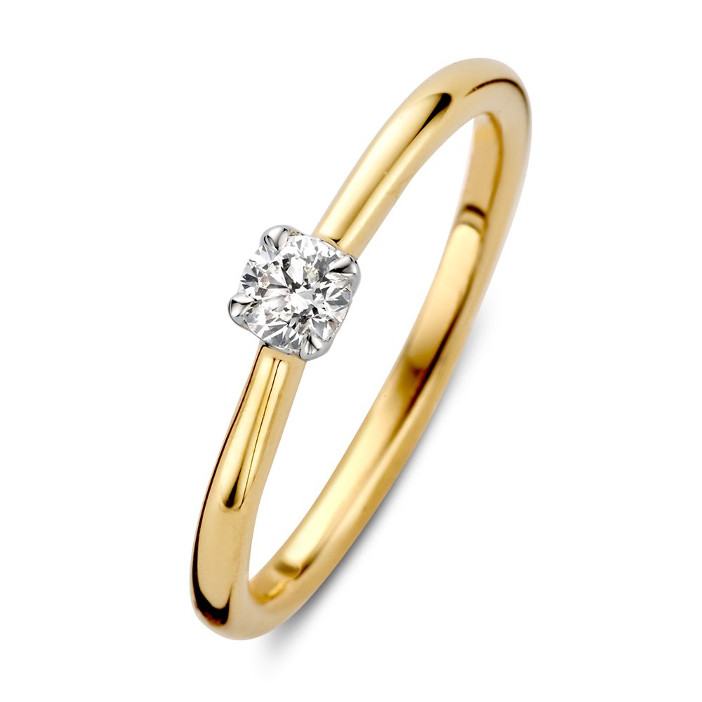 RX417258 Excellent Bicolor gouden ring 0.20H-SI diamant maat 56