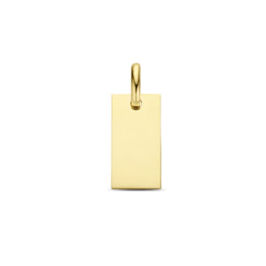 40.26546 KA Geelgouden graveerhanger rechthoek