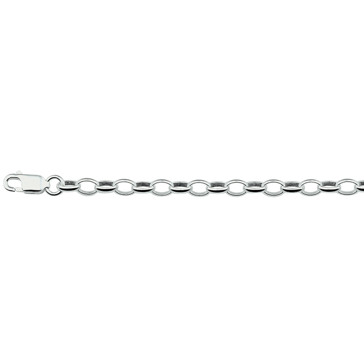 13.29698 KA zilveren armband jasseron 18cm 3.5mm