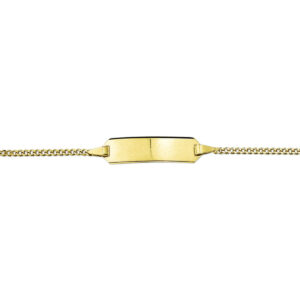 40.12022 KA Geelouden graveerarmband gourmette 9-11cm