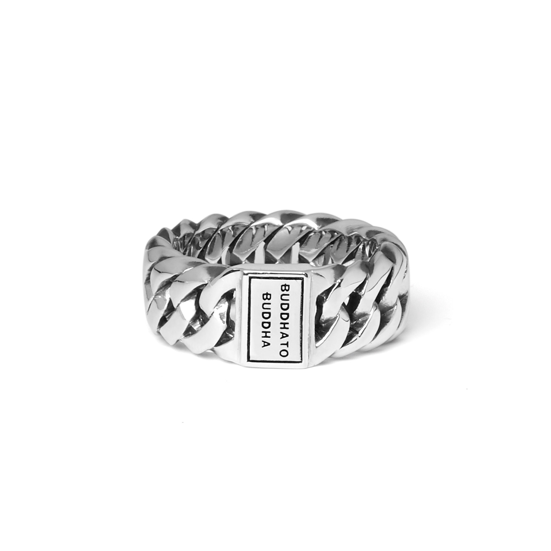 541 18 - Buddha to Buddha Chain Small Ring Zilver