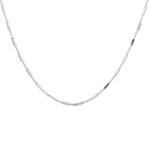13.32733 KA Zilveren Collier buisjes 50cm 1.4mm