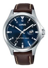 RH963KX-8 Lorus herenhorloge staal bruine leren band