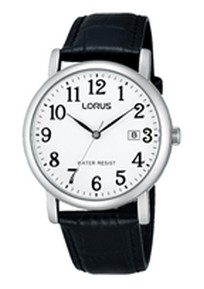 RG835CX5 Lorus herenhorloge staal leren band