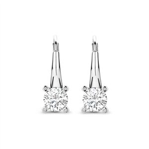 78009ZI Tisento zilver oorhanger zirkonia