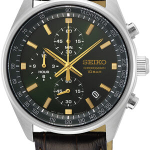 SSB385P1 Seiko herenhorloge staal chronograaf