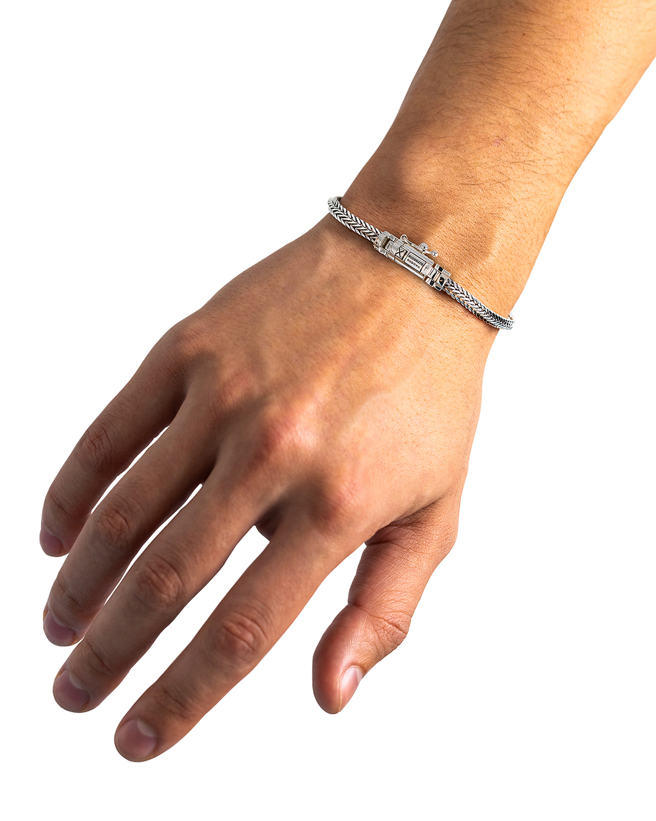 J464 D - Buddha to Buddha armband Nurul Mini zilver - Afbeelding 3