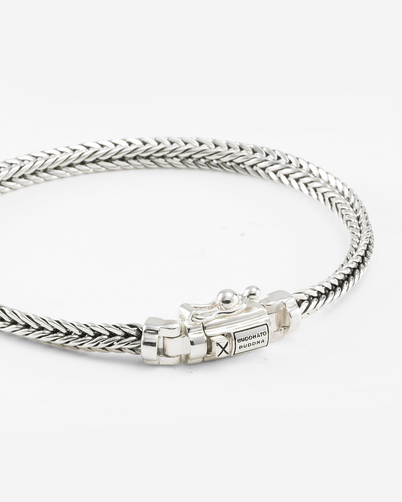 J464 D - Buddha to Buddha armband Nurul Mini zilver - Afbeelding 2