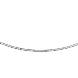 41.00362 KA Witgouden collier omega 42 cm 1,2 mm