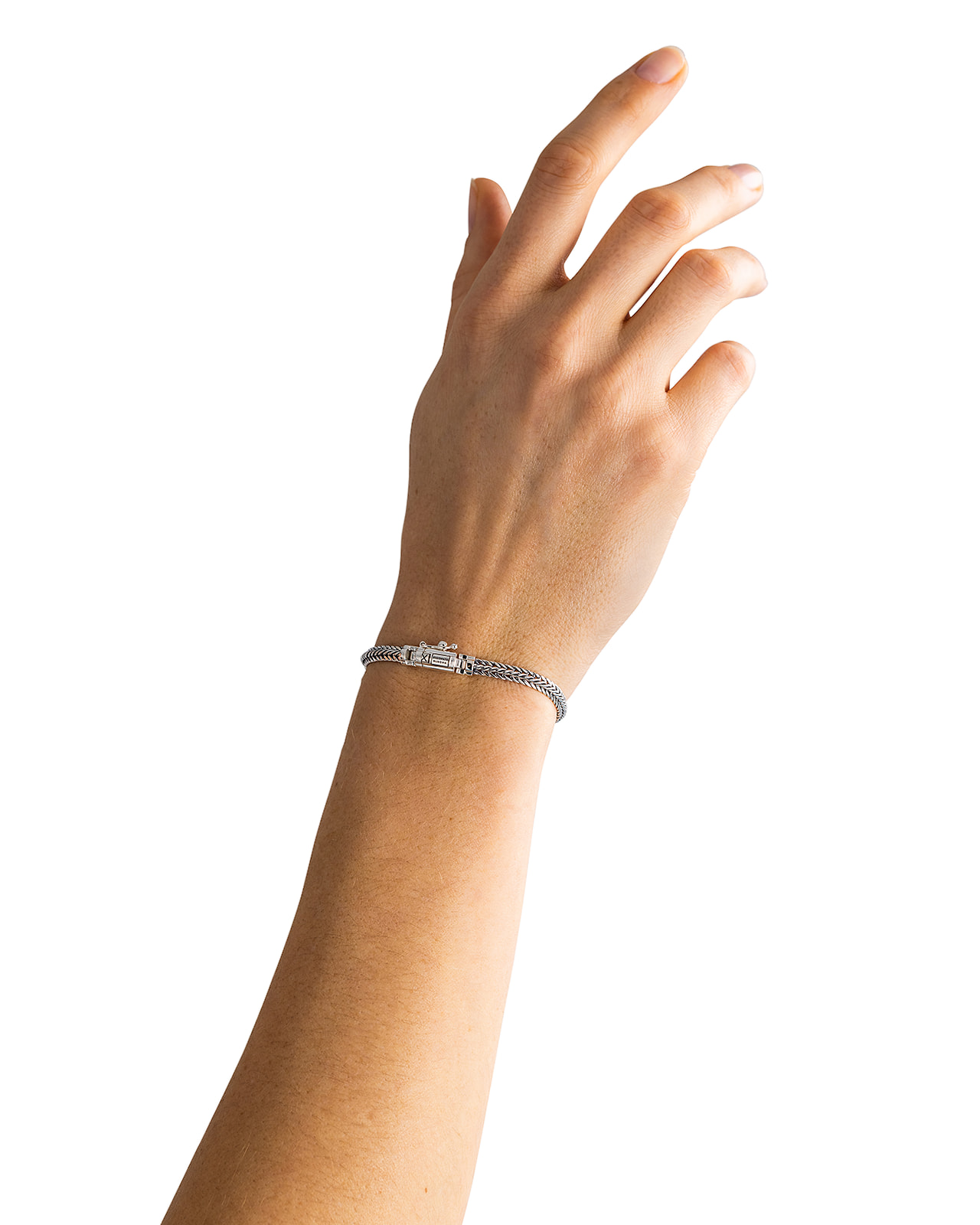 J464 D - Buddha to Buddha armband Nurul Mini zilver - Afbeelding 4