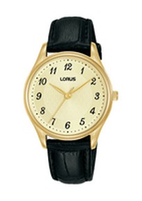 RG226UX-9 Lorus horloge goudkleurig leren band
