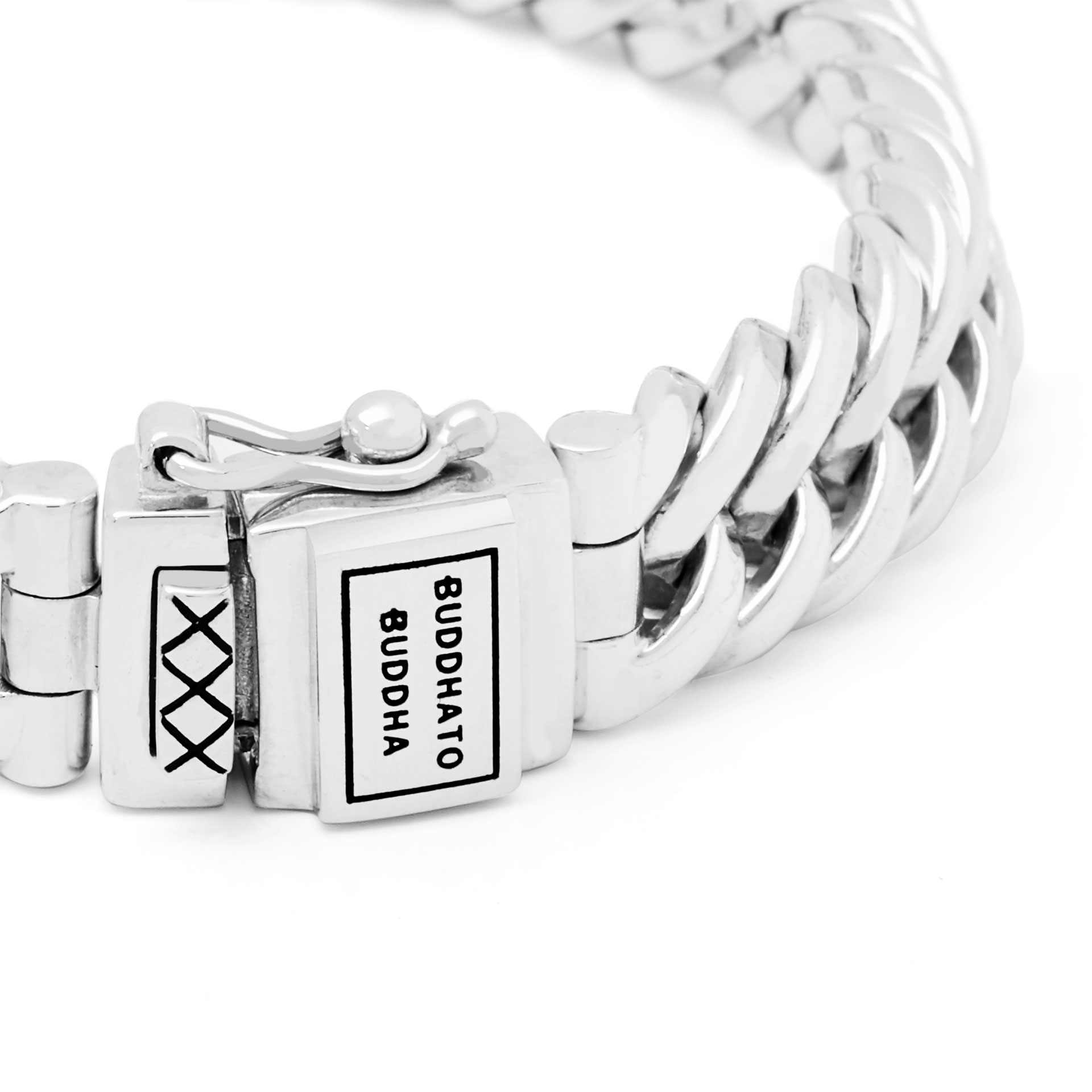 J080 C+ - Buddha to Buddha armband Chain XS zilver - Afbeelding 3
