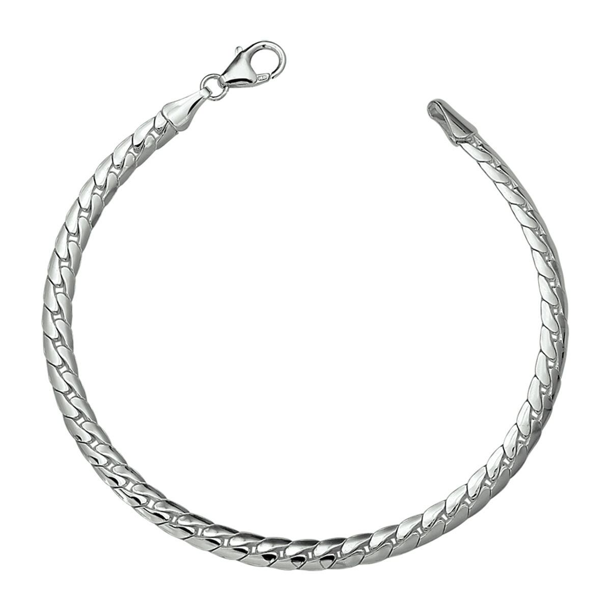 10.02410 KA Zilveren armband Gourmette bol 19cm 4.5mm