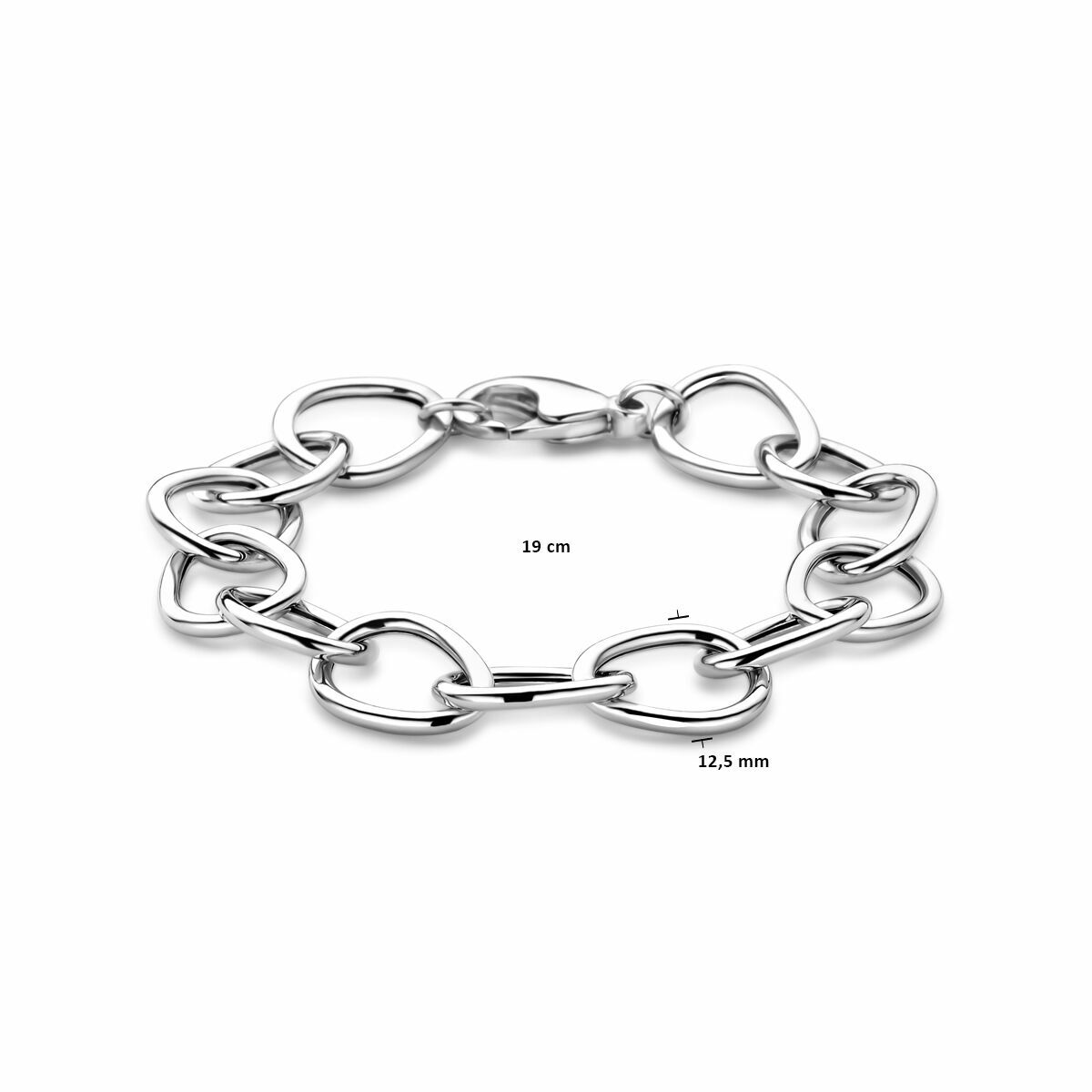 13.40011 KA Zilveren armband open schakel 19cm - Afbeelding 3