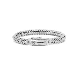 J065 C-Buddha to Buddha armband Nurul XS zilver