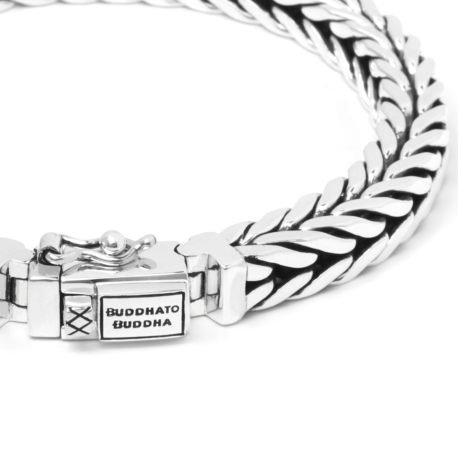 827 E-Buddha to Buddha armband Barbara zilver - Afbeelding 3
