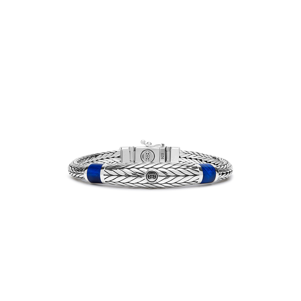 J152 D - Buddha to Buddha Ellen XS stone bracelet tigereye navy