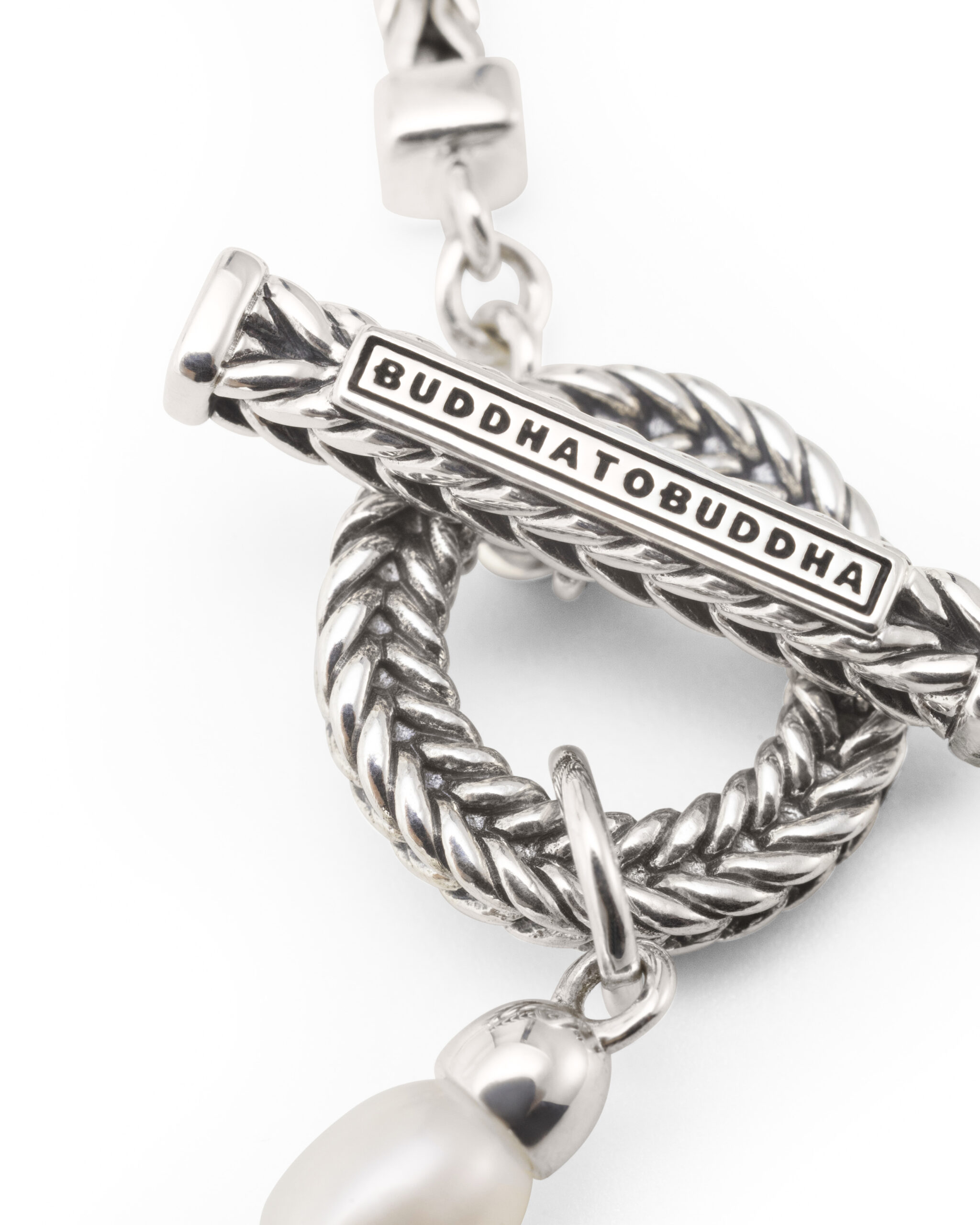 139 E+ Buddha to Buddha Barbara Pearl Bracelet Silver - Afbeelding 2