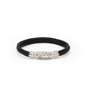 863 BL D - Nurul/Ellen mix bracelet leather black
