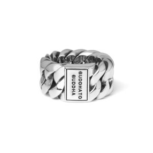 500 16 - Buddha to Buddha Chain ring zilver