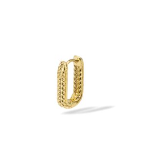 406GV one - Buddha to Buddha Barbara Reversible hoop goud op zilver single piece
