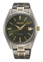 SUR377P1 Seiko herenhorloge titanium bi-color groen