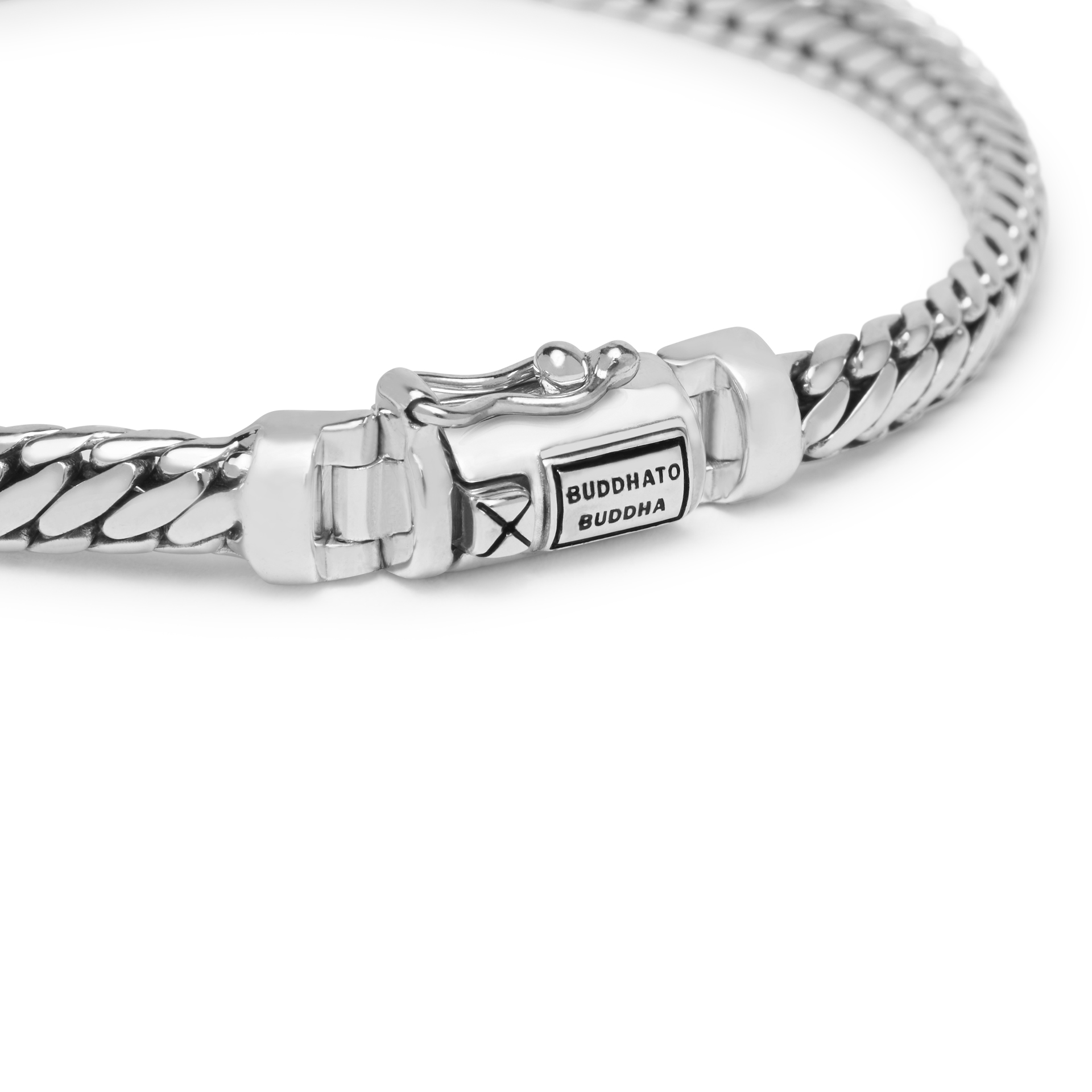 J101 C+ - Buddha to Buddha armband Ben Mini zilver - Afbeelding 3