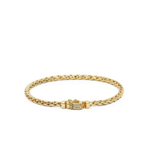 J015GV - D Buddha to Buddha armband George mini goud op zilver